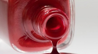How to remove spots from nail Polish from clothes